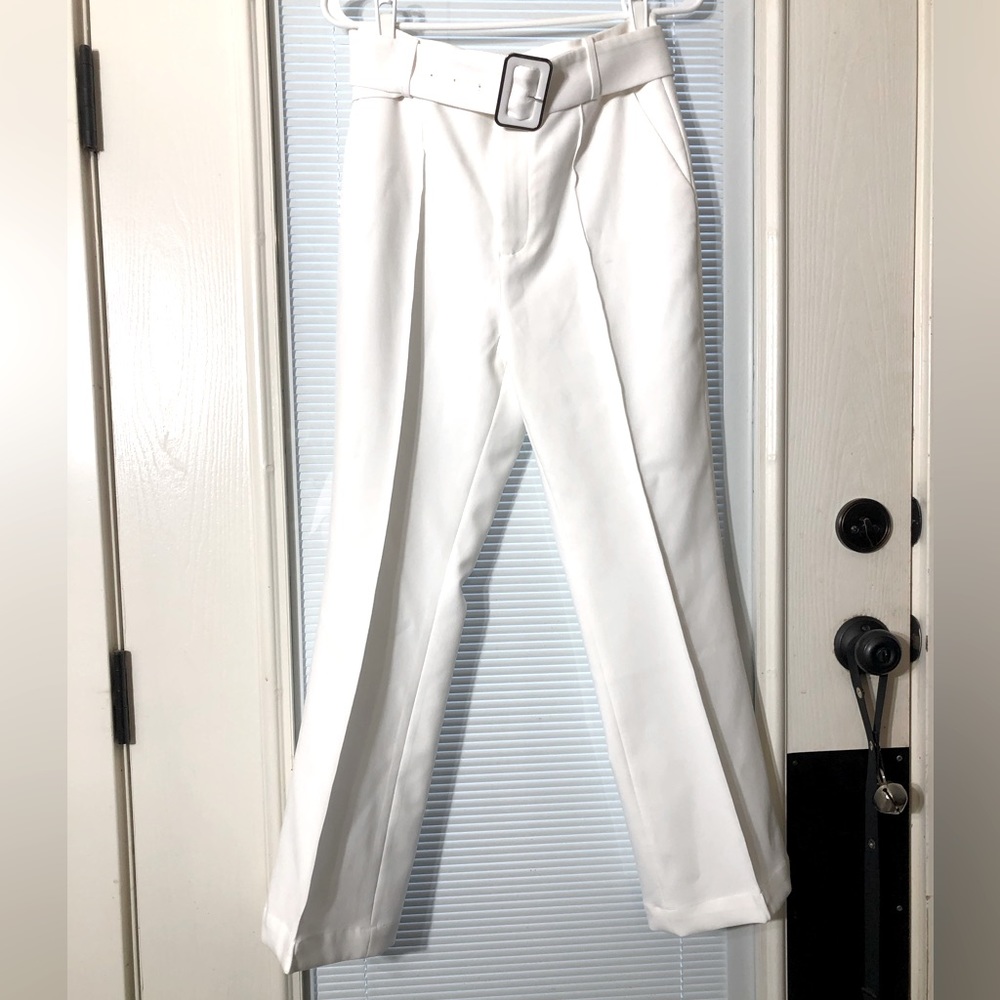 SHEIN White Trousers, Sz M. Never worn